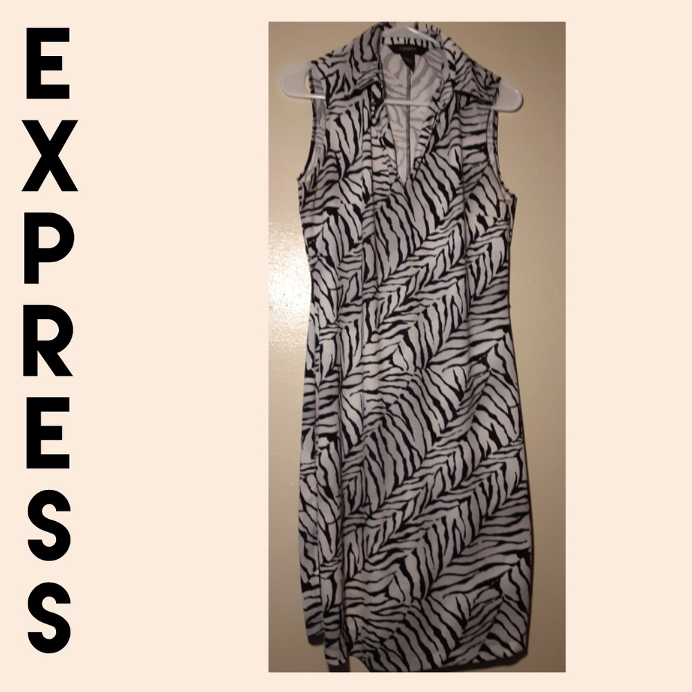 EXPRESS. Dress... Zebra print